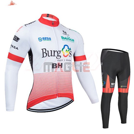 Maglia Burgos BH Manica Lunga 2020 Bianco Rosso - Clicca l'immagine per chiudere